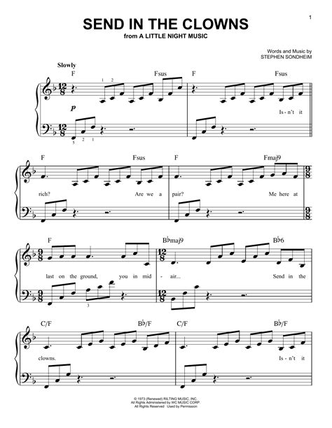 Send In The Clowns | Sheet Music Direct