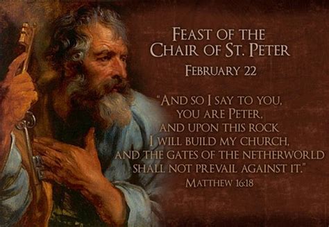 Prayers, Quips and Quotes: The Chair of Peter, Feast Day Feb. 22 - The ...