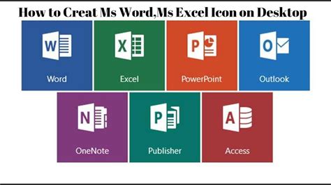 How to create ms word icon on desktop/ms icon/ms office icon on desktop/ms word icon on desktop ...