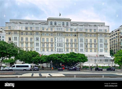 Copacabana Palace hotel, 1923, beachfront, art deco, vacation, many windows, luxury, South ...