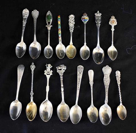 ANTIQUE STERLING SILVER COLLECTOR'S SPOONS