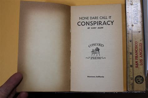 1972 None Dare Call It Conspiracy Gary Allen Larry Abraham John G. Schmitz | eBay