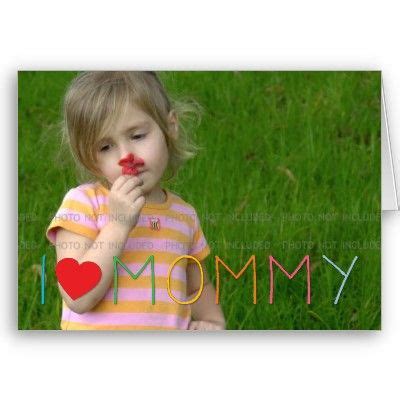 Kids Mother's Day Photo Greeting Cards Templates | I love mommy, Custom holiday card, Mom day