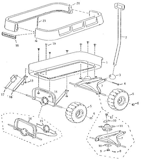 PLAYLOADER WAGON Diagram & Parts List for Model 21 Radio-flyer-Parts ...