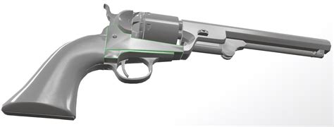 Colt 1851 Navy Revolver — polycount