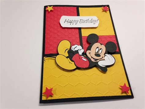 Mickey Mouse Birthday card | Etsy