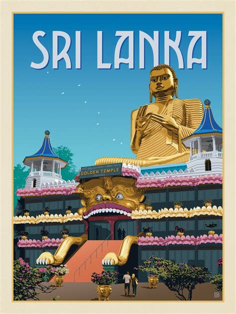 Digital Illustration travel wall art Sri Lanka poster Sri Lanka art Sri Lanka bus travel poster ...