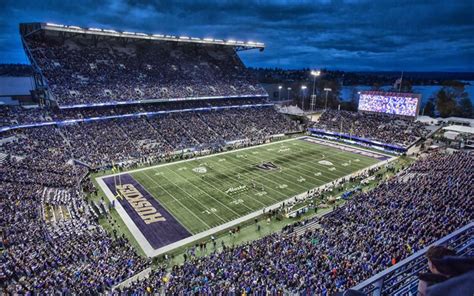 Download wallpapers Husky Stadium, Alaska Airlines Field at Husky Stadium, American football ...