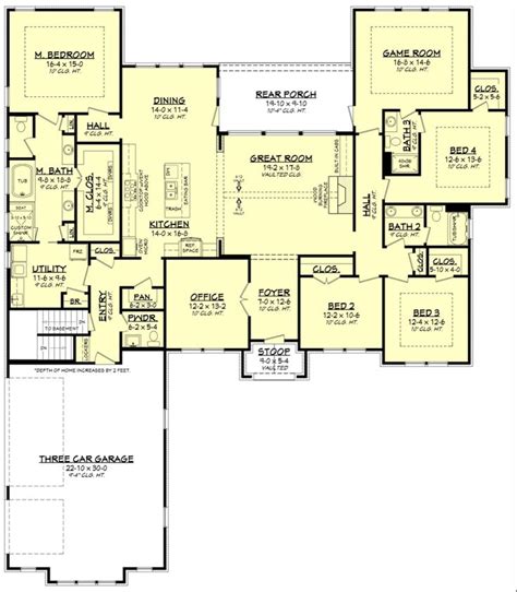 Arbor Place House Plan | Ranch style house plans, Floor plans ranch, Ranch house remodel