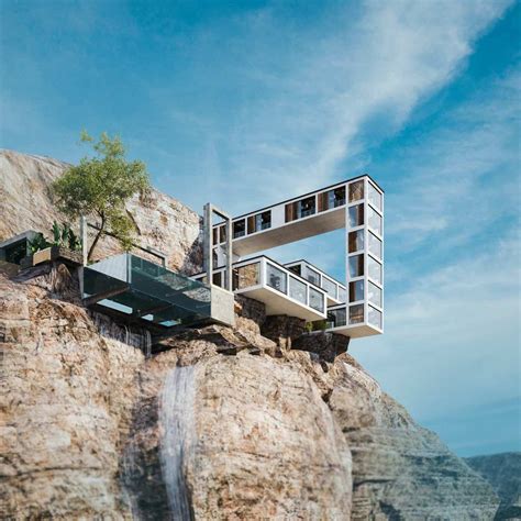 Mountain House, la casa al borde de un acantilado diseñada en forma de ...