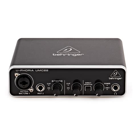 Behringer U-Phoria UMC22 USB Audio Interface at Gear4music