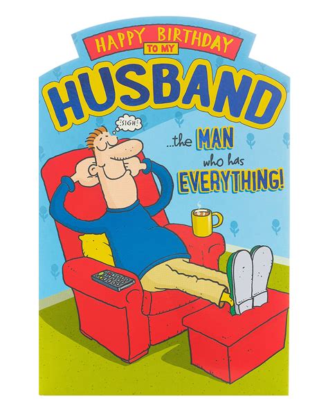 Buy Birthday Card for Husband - Husband Birthday Card - Funny Husband ...