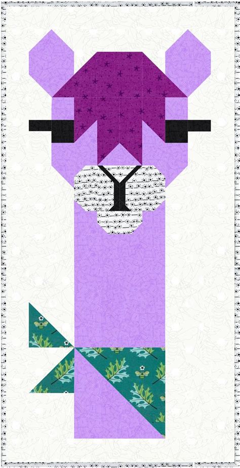 Alpaca Llama Quilt Pattern PDF Instant Download Modern - Etsy | Barn quilt patterns, Quilt ...