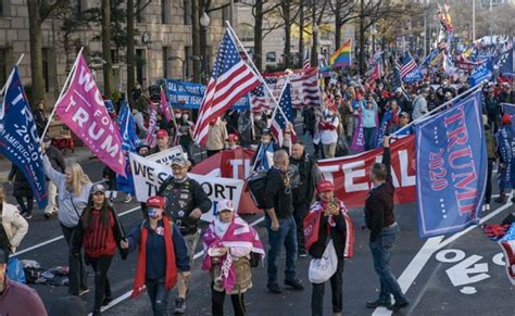 Thousands Of Trump Supporters Rally In Washington Seeking "Four More Years"