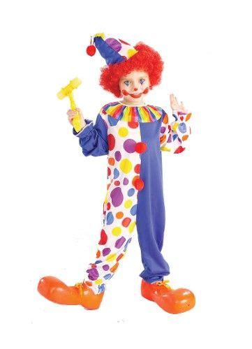 Child Bobo The Clown Costume Forum Novelties 58261, Girl's, Size: Large, Multi-Colored | Clown ...