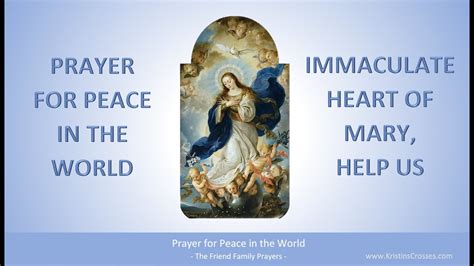 Prayer for Peace in the World, by St. John Paul II - YouTube