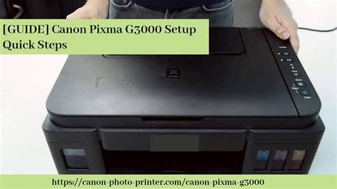 [GUIDE] Canon Pixma G3000 Setup - Quick Steps | Printer driver, Canon ...