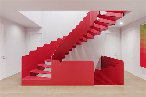 red staircase | Interior Design Ideas