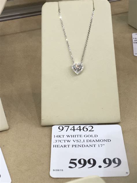 Costco Heart Pendant Diamond, Diamond Necklace, Silver Necklace, Necklace Earring Set, Arrow ...