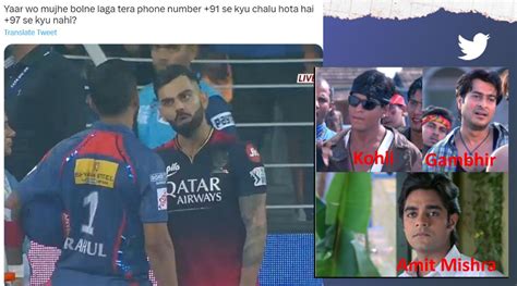 Virat Kohli, Gautam Gambhir war of words post IPL match trends on Twitter, netizens share memes ...