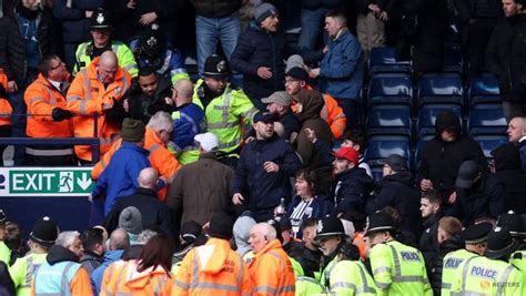 West Brom v Wolves interrupted after supporters clash - CNA