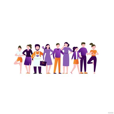 Editable People Clipart