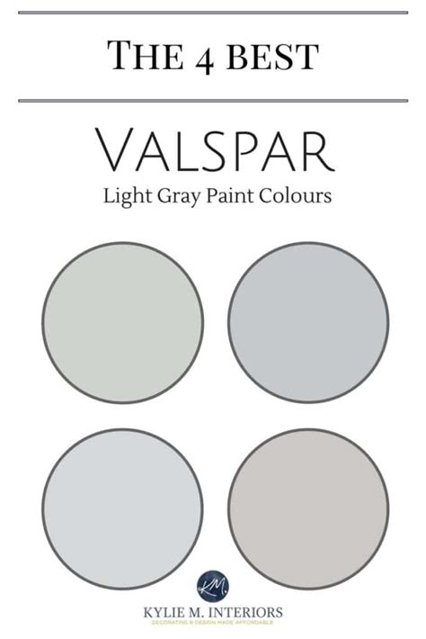 Valspar Paint: 4 Best Light Gray Paint Colours