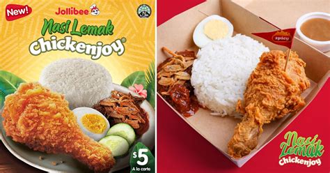 Jollibee adds Nasi Lemak Chickenjoy to its menu at S$5 | Mustvisit.sg