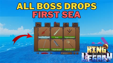 King Legacy All Boss Drops | First Sea (1st Sea) - YouTube