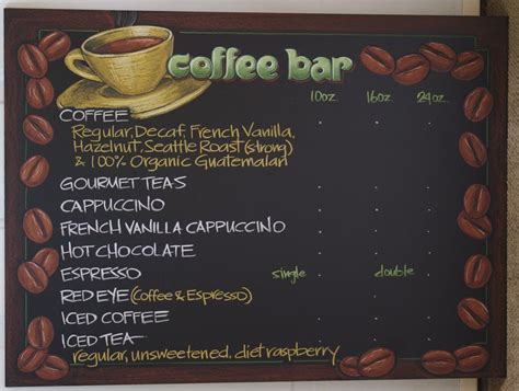 Cafe Chalkboard Menus for Your Coffee Shop - Chalk It Up Signs