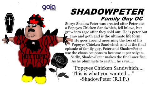 Emo Goth Family Guy OC - ShadowPeter by CanvasRunner on DeviantArt