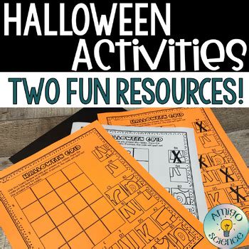 Halloween Coordinate Graphing Activity & Halloween Fun Worksheets