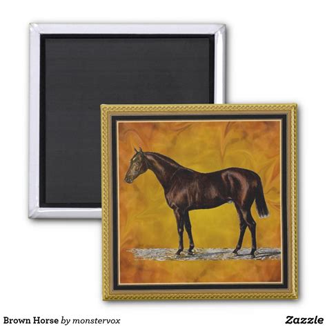 Brown Horse Magnet | Zazzle | Brown horse, Horse magnets, Horses