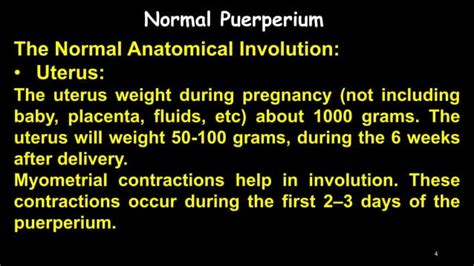 Puerperium and Postpartum Period | PPT