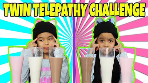 TWIN TELEPATHY MILKSHAKE CHALLENGE!! - YouTube