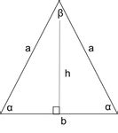 Isosceles Triangle Area & Perimeter Calculator