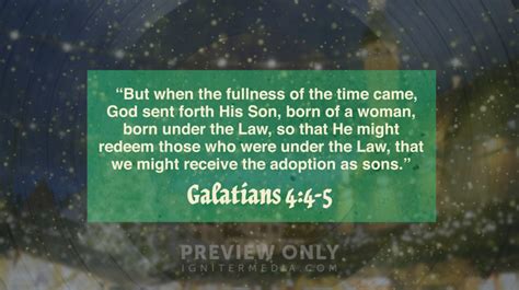 Christmas Playlist - Galatians 4:4-5 - Title Graphics | Twelve:Thirty Media