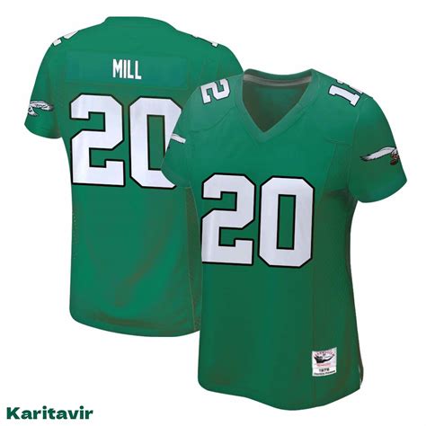 Meek Mill Jersey Kelly Green for Women, Eagles #20 Uniform 2023 ...