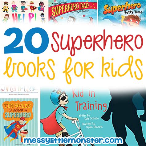 20 Superhero Books for Kids - Messy Little Monster