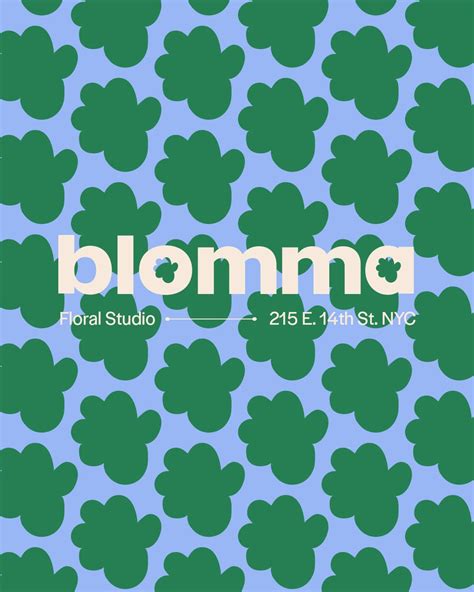 Blomma Floral Studio | Projects Studio Graphic Design, florist branding, copenhagen design ...