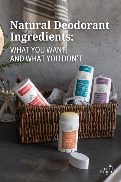 Natural Deodorant Ingredients: What you want, and what you don't