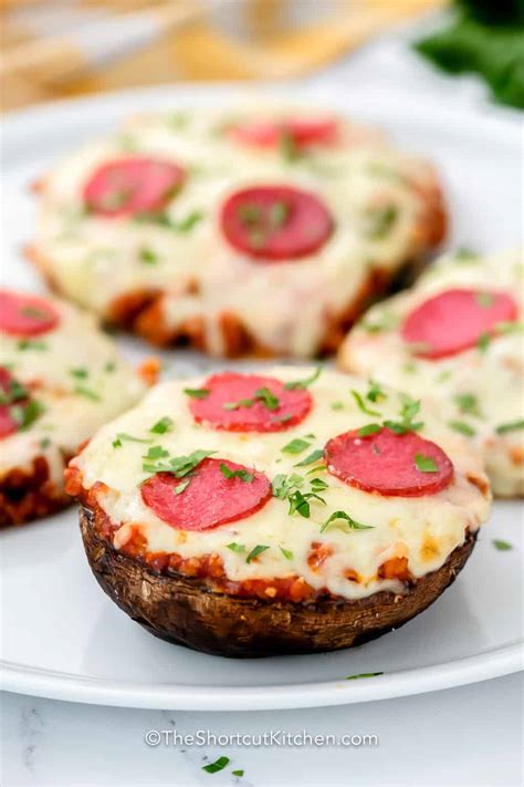 Pizza Mushrooms (A Delish Low Carb Meal!) - The Shortcut Kitchen