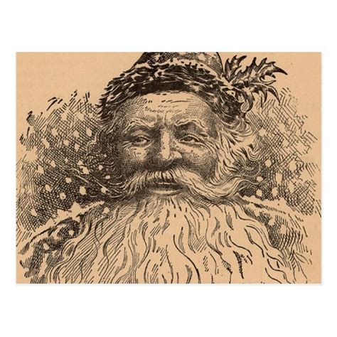 Vintage Old Saint Nick Postcard | Zazzle