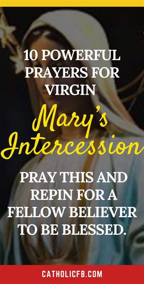 10 Powerful Prayers for Virgin Mary's intercession in 2020 | Power of prayer, Prayers to mary ...