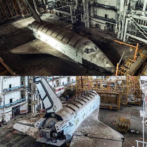 Soviet Space Shuttle ‘Buran’ abandoned in a hangar in Kazakhstan. : r/space