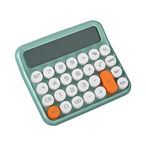 Postuois Desktop Calculator Battery Operated 12 Digits Detachable Round ...