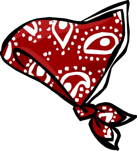 Red Paisley Bandana | Club Penguin Rewritten Wiki | Fandom