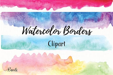 Watercolor Border Clip Art