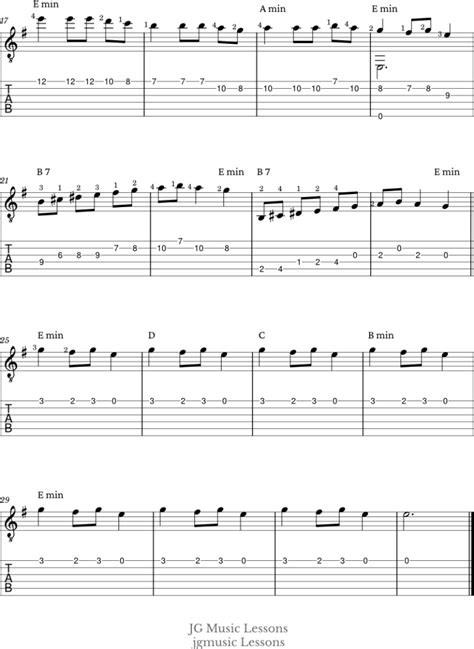 Carol of the Bells - chords, guitar tabs, and fingerstyle arrangement ...