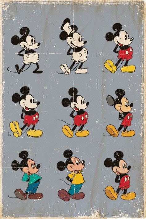 MICKEY MOUSE - evolution Poster | Sold at Europosters